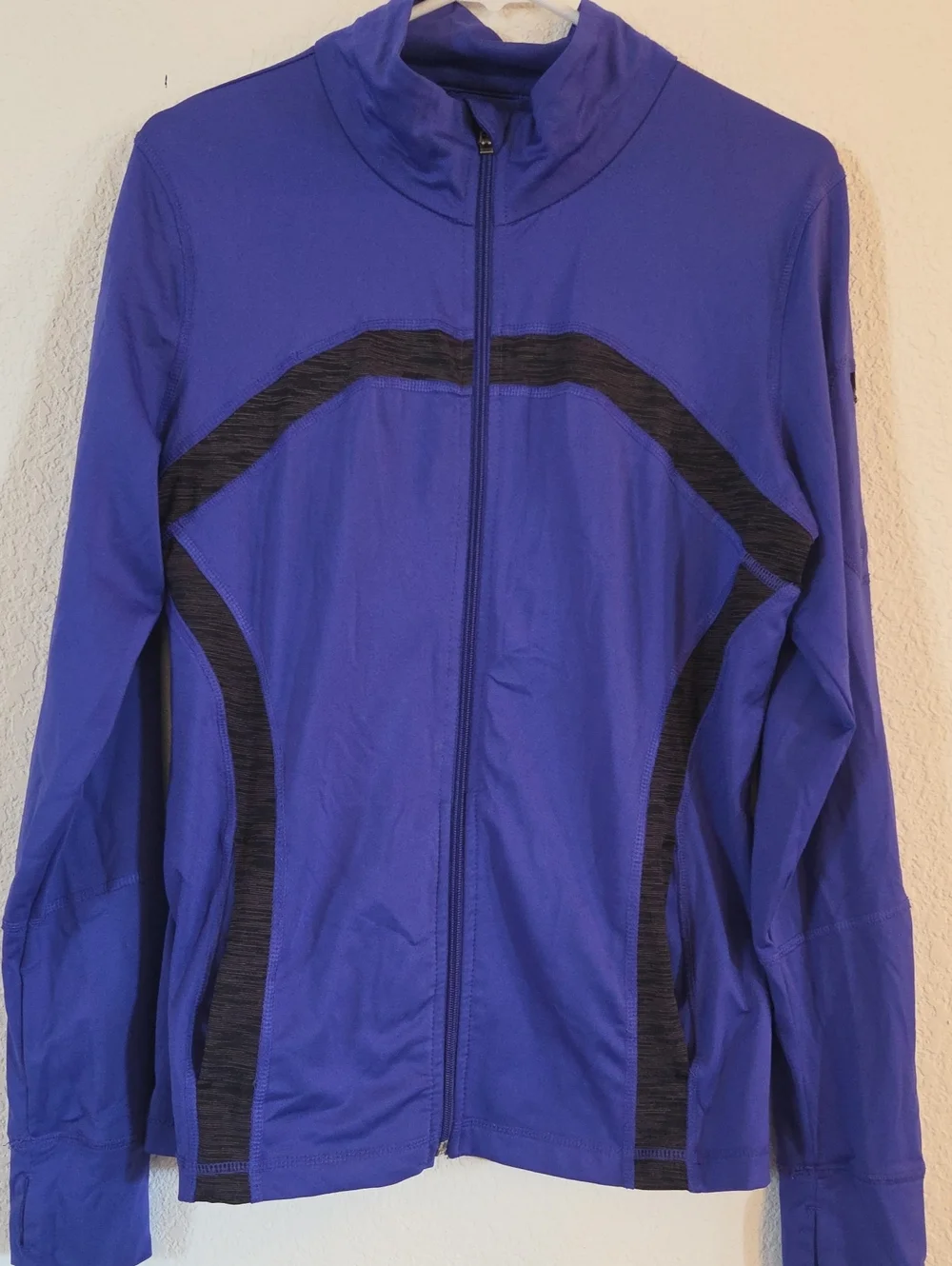 tek gear Blue  Full-Zip Jacket with Black Accents